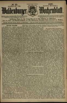 Waldenburger Wochenblatt, Jg. 43, 1897, nr 35