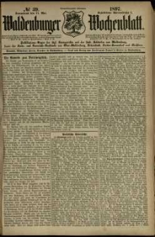 Waldenburger Wochenblatt, Jg. 43, 1897, nr 39