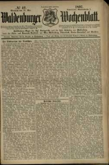 Waldenburger Wochenblatt, Jg. 43, 1897, nr 42