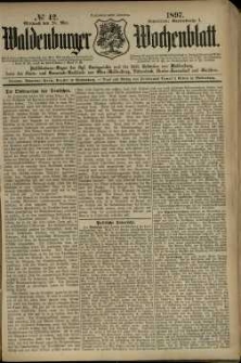 Waldenburger Wochenblatt, Jg. 43, 1897, nr 42