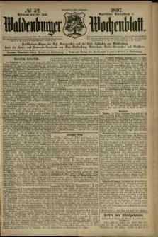 Waldenburger Wochenblatt, Jg. 43, 1897, nr 52