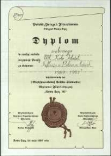Inflacja w Polsce w latach 1989-1991 - dyplom w randze medalu srebrnego, 1997 [Dokument życia społecznego]