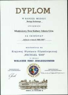 Inflacja w Polsce w latach 1989-1991 - dyplom w randze medalu dużego srebrnego, 2000 [Dokument życia społecznego]