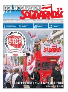 Dolnośląska Solidarność, 2013, nr 7/8 (335-336)