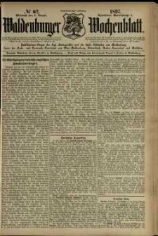 Waldenburger Wochenblatt, Jg. 43, 1897, nr 62