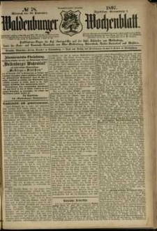 Waldenburger Wochenblatt, Jg. 43, 1897, nr 78