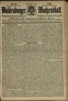 Waldenburger Wochenblatt, Jg. 43, 1897, nr 83