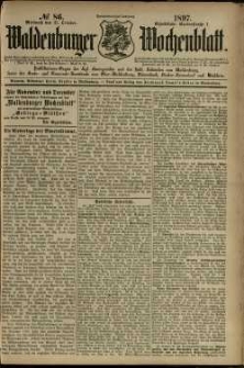 Waldenburger Wochenblatt, Jg. 43, 1897, nr 86