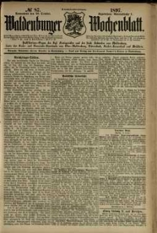 Waldenburger Wochenblatt, Jg. 43, 1897, nr 87
