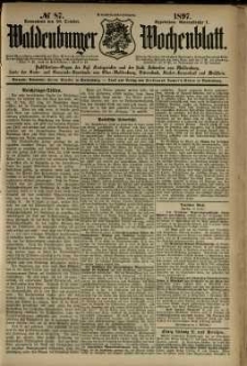 Waldenburger Wochenblatt, Jg. 43, 1897, nr 87