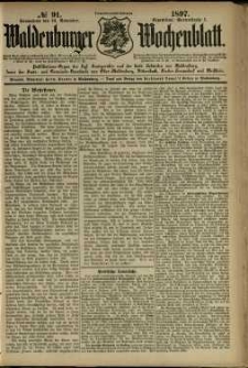 Waldenburger Wochenblatt, Jg. 43, 1897, nr 91