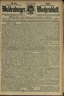 Waldenburger Wochenblatt, Jg. 43, 1897, nr 95