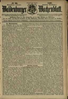 Waldenburger Wochenblatt, Jg. 43, 1897, nr 96