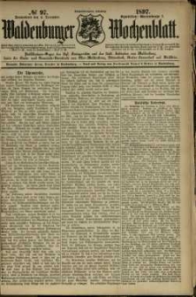 Waldenburger Wochenblatt, Jg. 43, 1897, nr 97