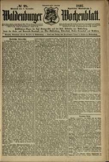 Waldenburger Wochenblatt, Jg. 43, 1897, nr 98