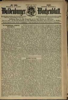 Waldenburger Wochenblatt, Jg. 43, 1897, nr 100