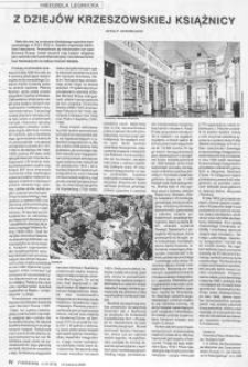 Z dziejów krzeszowskiej książnicy