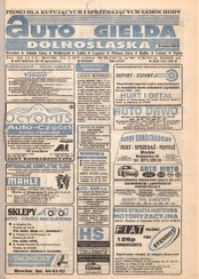 Auto Giełda Dolnośląska : pismo dla kupujących i sprzedających samochody, R. 3, 1994, nr 26 (115) [1.07]