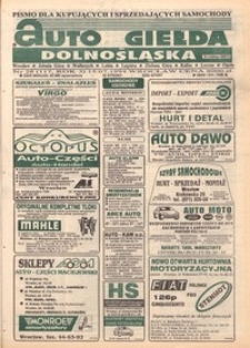 Auto Giełda Dolnośląska : pismo dla kupujących i sprzedających samochody, R. 3, 1994, nr 28 (117) [15.07]