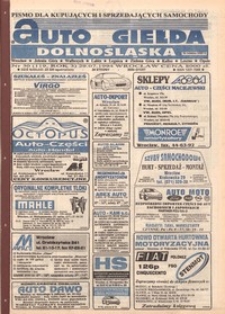 Auto Giełda Dolnośląska : pismo dla kupujących i sprzedających samochody, R. 3, 1994, nr 30 (119) [29.07]