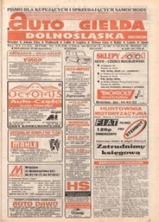 Auto Giełda Dolnośląska : pismo dla kupujących i sprzedających samochody, R. 3, 1994, nr 33 (122) [19.08]