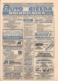Auto Giełda Dolnośląska : pismo dla kupujących i sprzedających samochody, R. 3, 1994, nr 34 (123) [26.08]