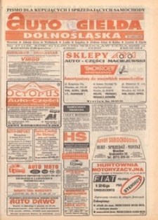 Auto Giełda Dolnośląska : pismo dla kupujących i sprzedających samochody, R. 3, 1994, nr 37 (126) [16.09]