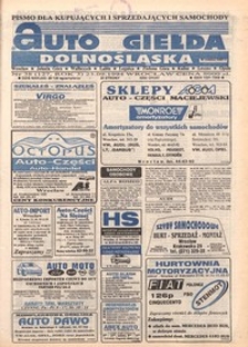 Auto Giełda Dolnośląska : pismo dla kupujących i sprzedających samochody, R. 3, 1994, nr 38 (127) [23.09]