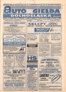 Auto Giełda Dolnośląska : pismo dla kupujących i sprzedających samochody, R. 3, 1994, nr 38 (127) [23.09]