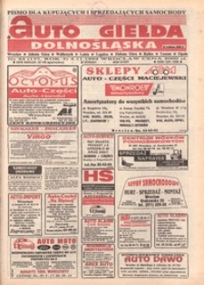 Auto Giełda Dolnośląska : pismo dla kupujących i sprzedających samochody, R. 3, 1994, nr 44 (133) [4.11]