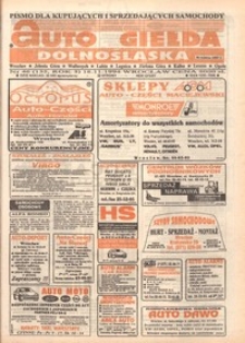 Auto Giełda Dolnośląska : pismo dla kupujących i sprzedających samochody, R. 3, 1994, nr 46 (135) [18.11]