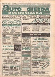 Auto Giełda Dolnośląska : pismo dla kupujących i sprzedających samochody, R. 3, 1994, nr 51 (140) [23.12]