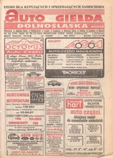 Auto Giełda Dolnośląska : pismo dla kupujących i sprzedających samochody, R. 3, 1994, nr 52 (141) [30.12]