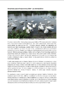 Sierpniowy spacer krajoznawczy 2014 – po Jeleniej Górze [Dokument elektroniczny]