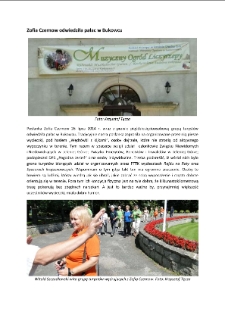 Zofia Czernow odwiedziła pałac w Bukowcu [Dokument elektroniczny]