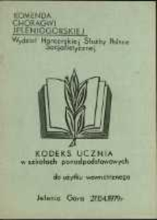 Kodeks ucznia : w szkołach ponadpodstawowych