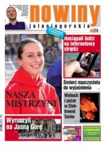 Nowiny Jeleniogórskie : tygodnik społeczny, R.53!, 2012, nr 31 (2771) [Dokument elektroniczny]