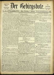Der Gebirgsbote, 1899, nr 11 [7.02]