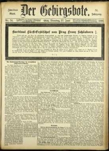 Der Gebirgsbote, 1899, nr 51 [27.06]
