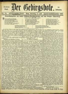 Der Gebirgsbote, 1899, nr 55 [11.07]