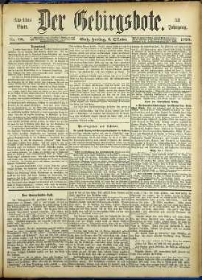Der Gebirgsbote, 1899, nr 80 [6.10]