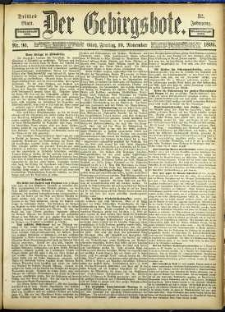 Der Gebirgsbote, 1899, nr 90 [10.11]