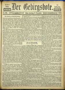 Der Gebirgsbote, 1899, nr 98 [8.12]