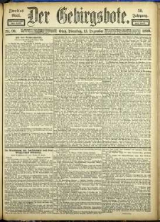 Der Gebirgsbote, 1899, nr 99 [12.12]
