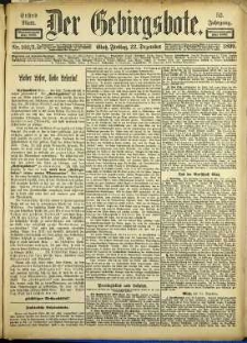 Der Gebirgsbote, 1899, nr 102/103 [22.12]