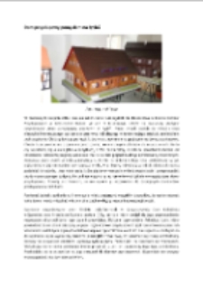 Dom przysłupowy pomysłem na życie? [Dokument elektroniczny]