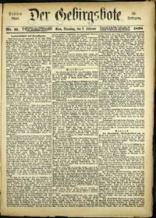 Der Gebirgsbote, 1898, nr 11 [8.02]