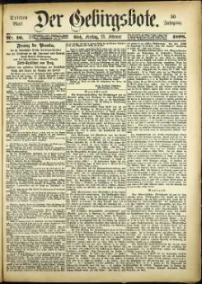 Der Gebirgsbote, 1898, nr 16 [25.02]