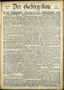 Der Gebirgsbote, 1898, nr 20 [11.03]