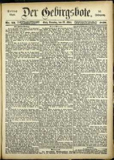 Der Gebirgsbote, 1898, nr 23 [22.03]